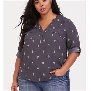 Torrid Sz 1 (14-16) Cactus 🌵 Blouse